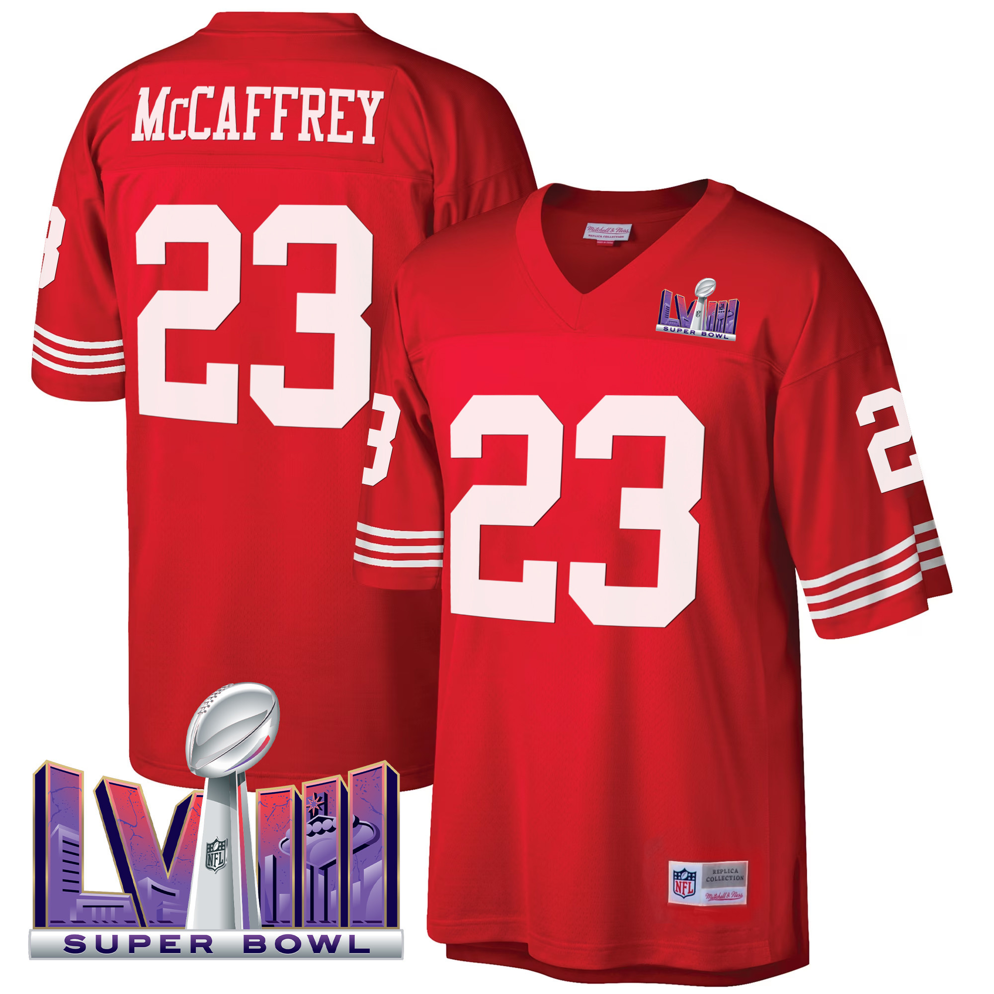 Men's 49ers Super Bowl LVIII 1990 Big & Tall Jersey - All Stitched