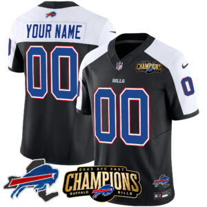 Bills 2023 AFC East Champions Patch Vapor Custom Jersey V2 - All Stitched
