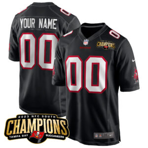 Buccaneers 2023 NFC South Champions Patch Game Custom Jersey - All Stitched