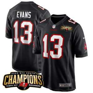 Men's Buccaneers 2023 NFC South Champions Patch Game Jersey - All Stitched
