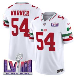 Men's 49ers Mexico Super Bowl LVIII Patch Vapor Jersey - All Stitched