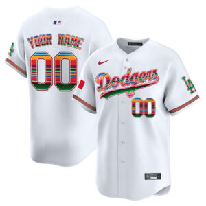 Los Angeles Dodgers Mexico Vapor Premier Limited Custom Jersey - All Stitched