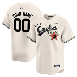 Houston Astros Cactus Jack Vapor Premier Limited Custom Jersey V2 - Stitched