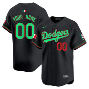 Los Angeles Dodgers Mexico Vapor Premier Limited Custom Jersey V2 - All Stitched