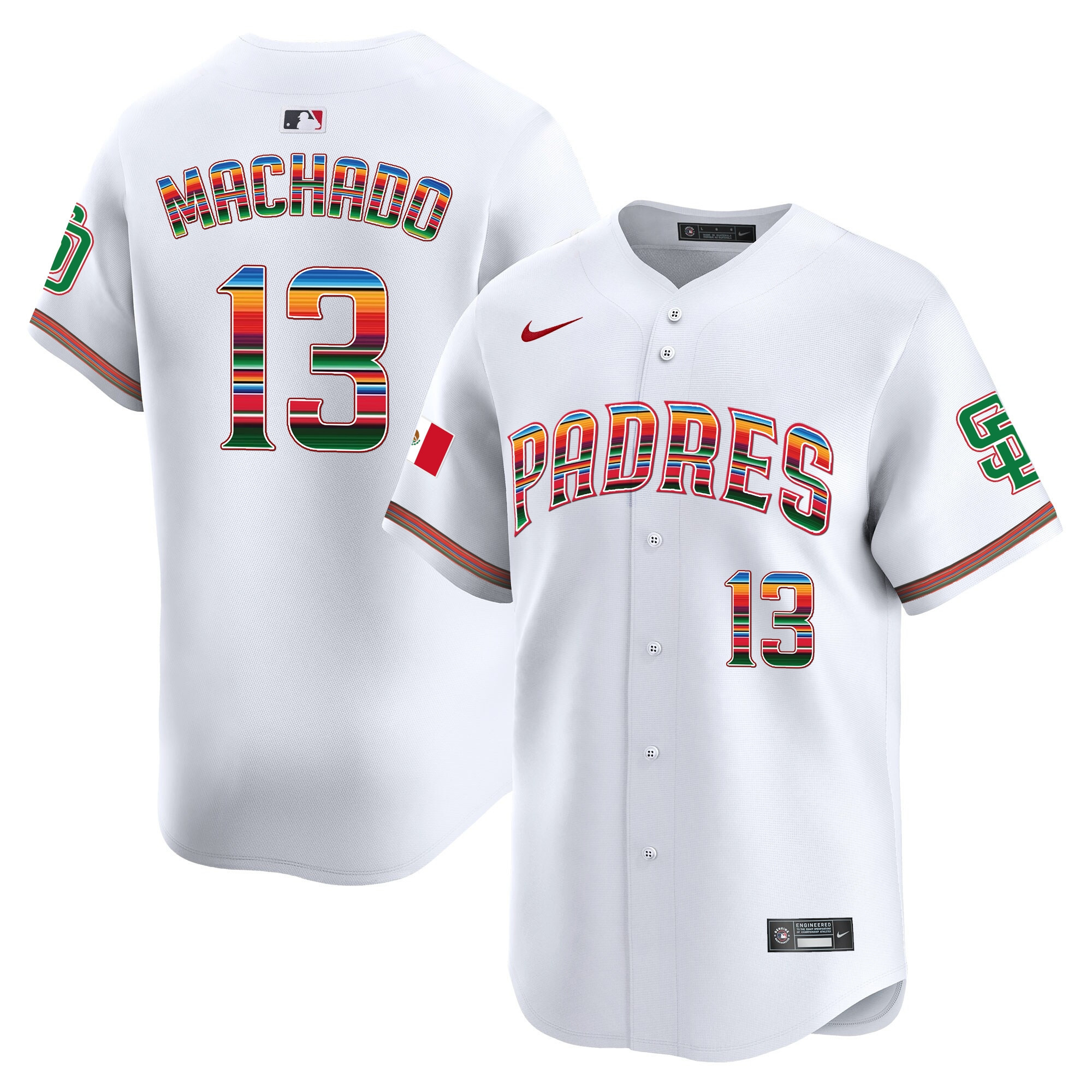 Men's San Diego Padres Mexico Premier Limited Jersey - All Stitched - Image 2