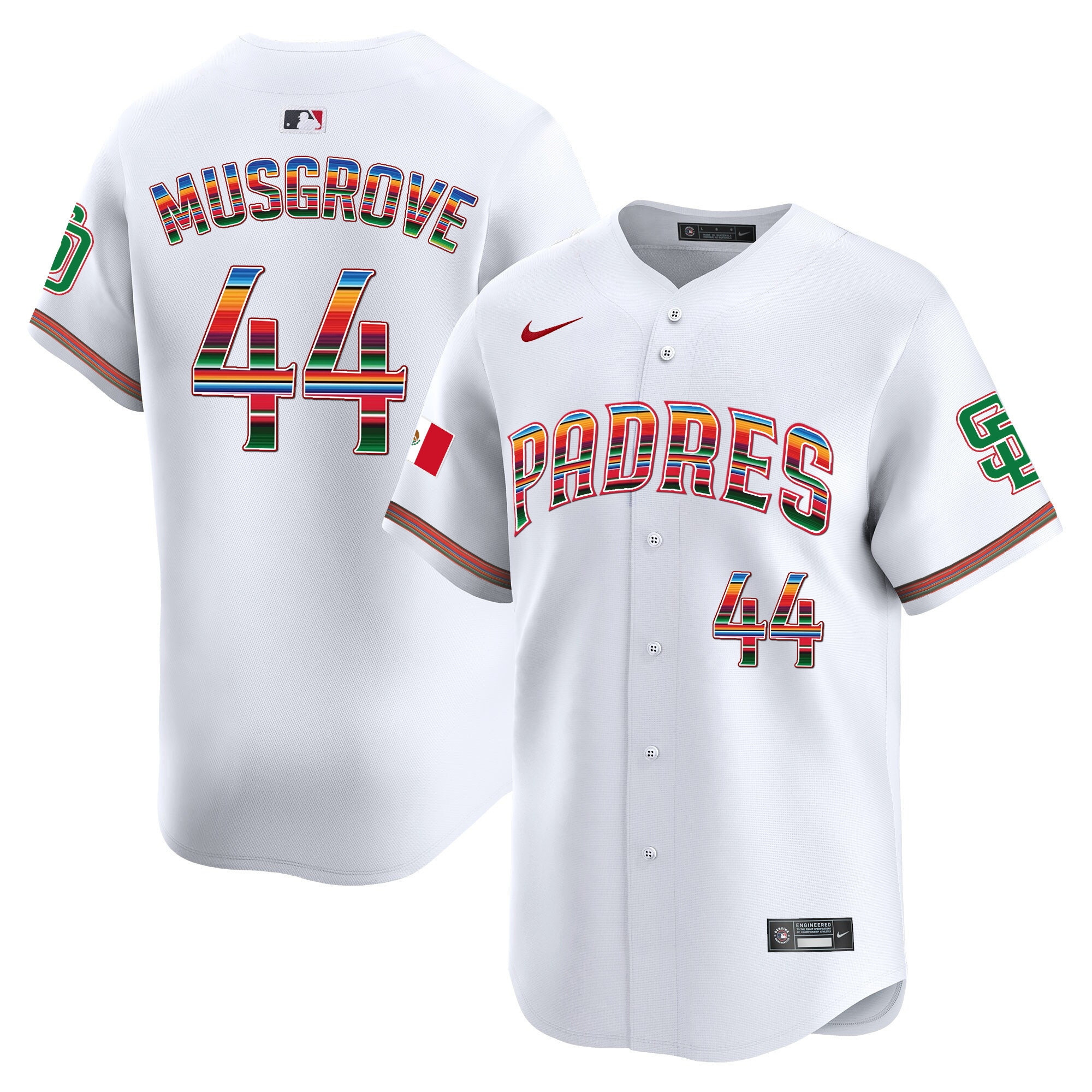 Men's San Diego Padres Mexico Premier Limited Jersey - All Stitched - Image 6