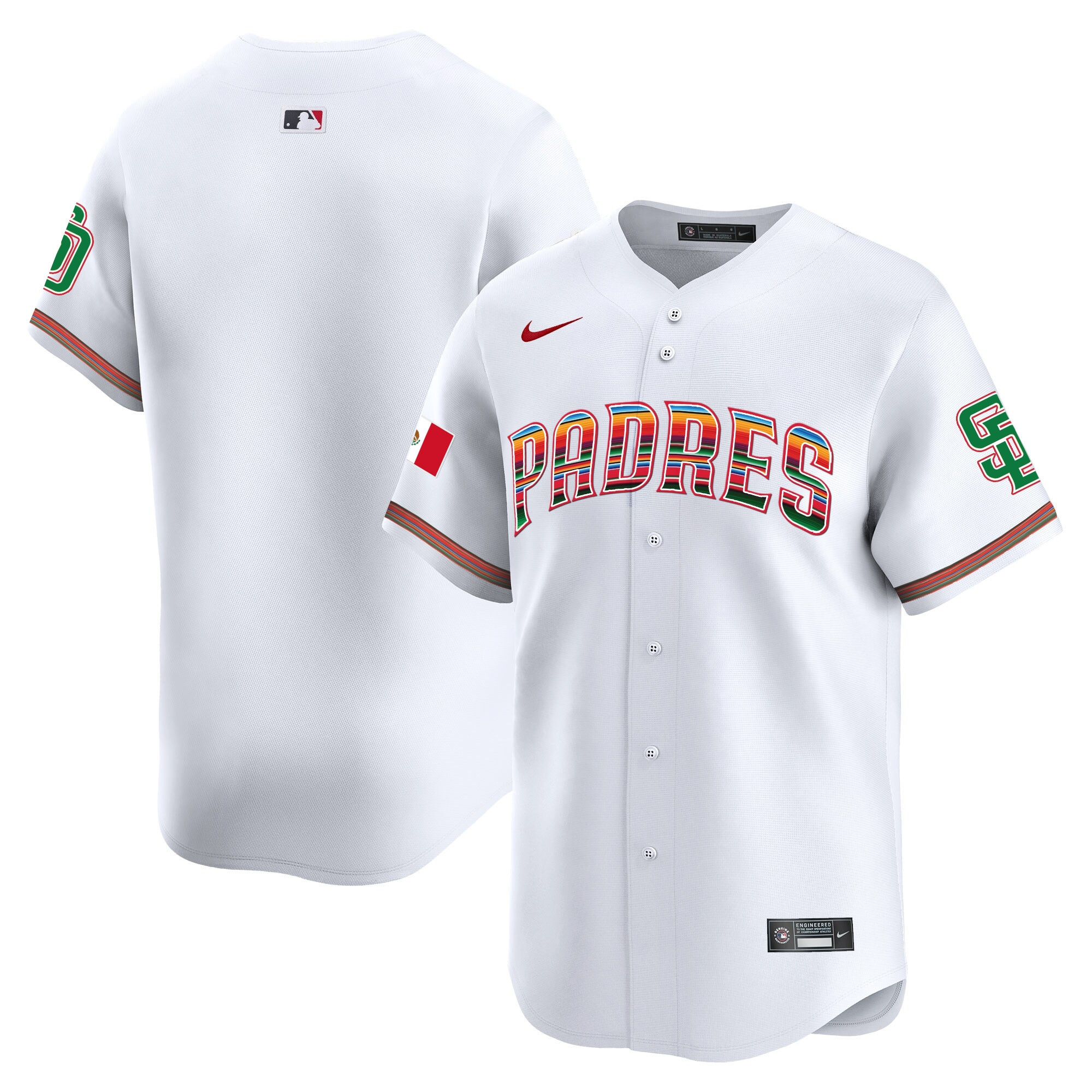 Men's San Diego Padres Mexico Premier Limited Jersey - All Stitched - Image 8