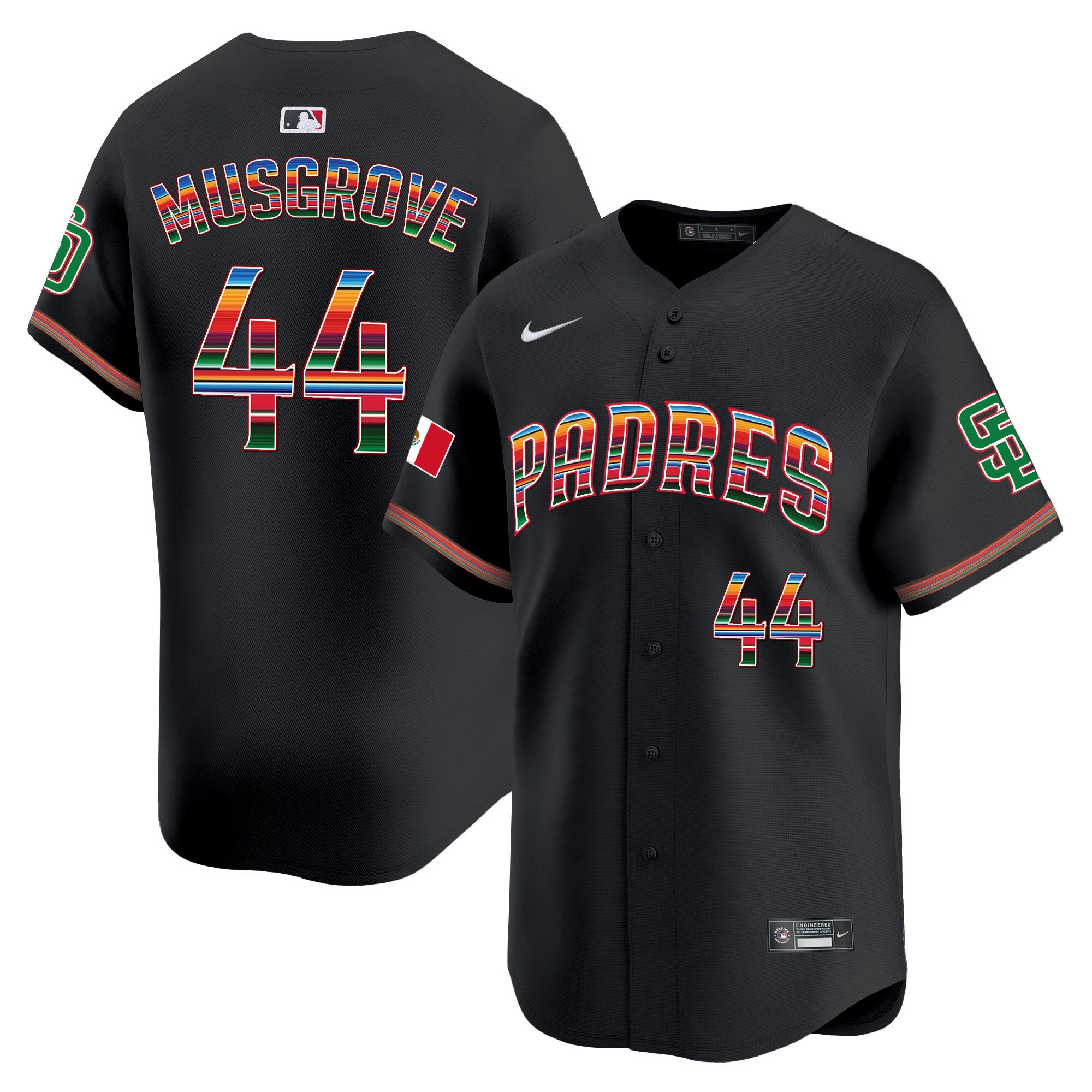 Men's San Diego Padres Mexico Premier Limited Jersey - All Stitched - Image 14