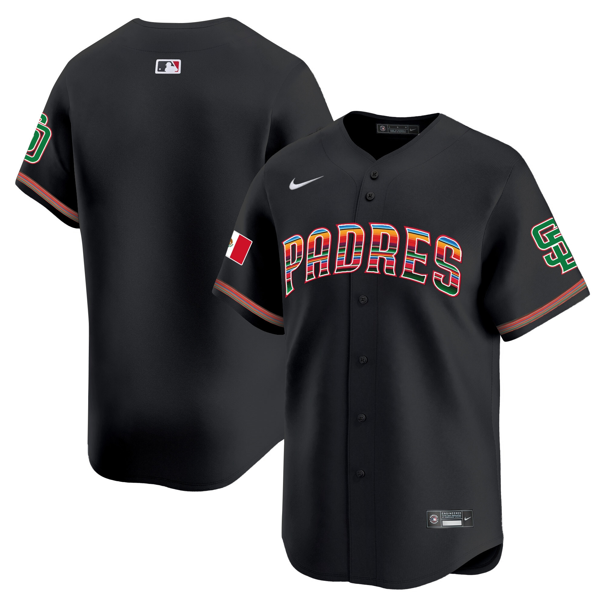 Men's San Diego Padres Mexico Premier Limited Jersey - All Stitched - Image 16