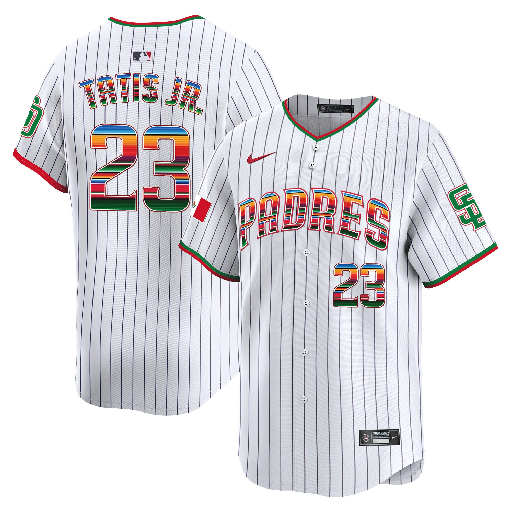 Men's San Diego Padres Mexico Premier Limited Jersey - All Stitched - Image 17