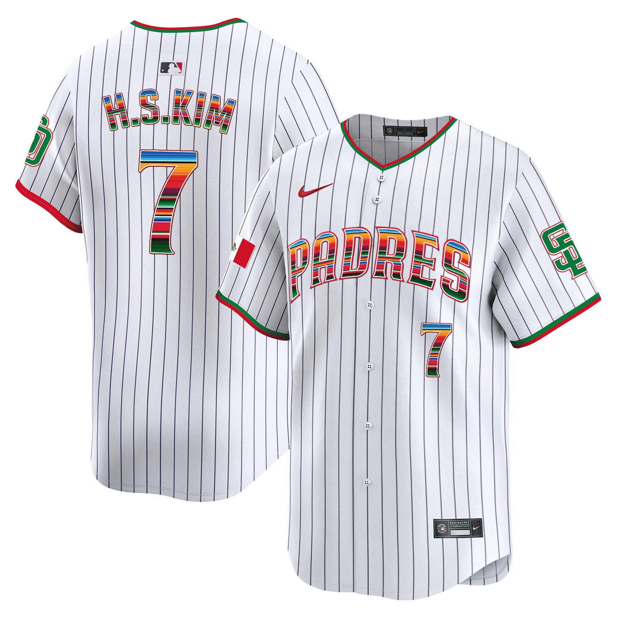 Men's San Diego Padres Mexico Premier Limited Jersey - All Stitched - Image 21