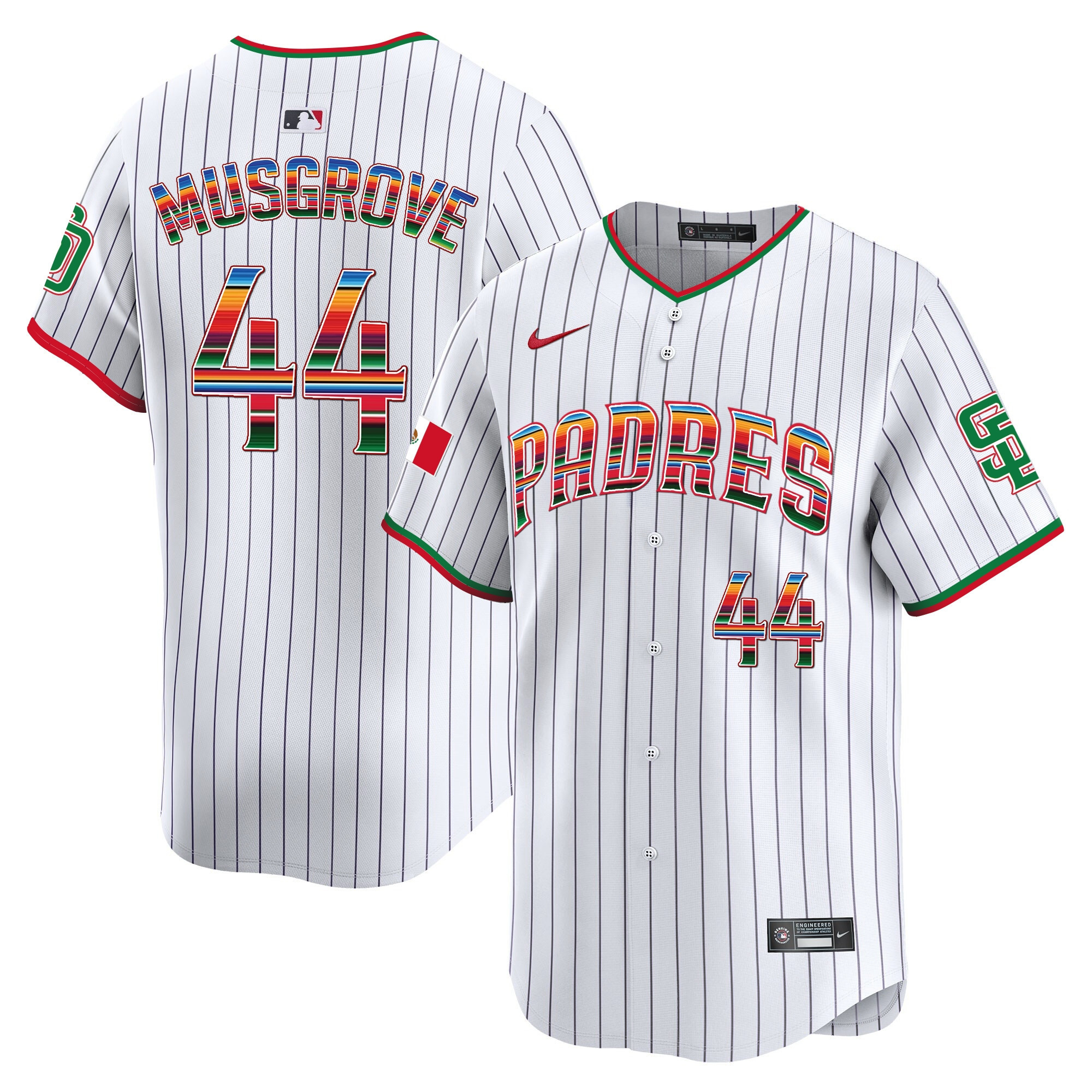 Men's San Diego Padres Mexico Premier Limited Jersey - All Stitched - Image 22