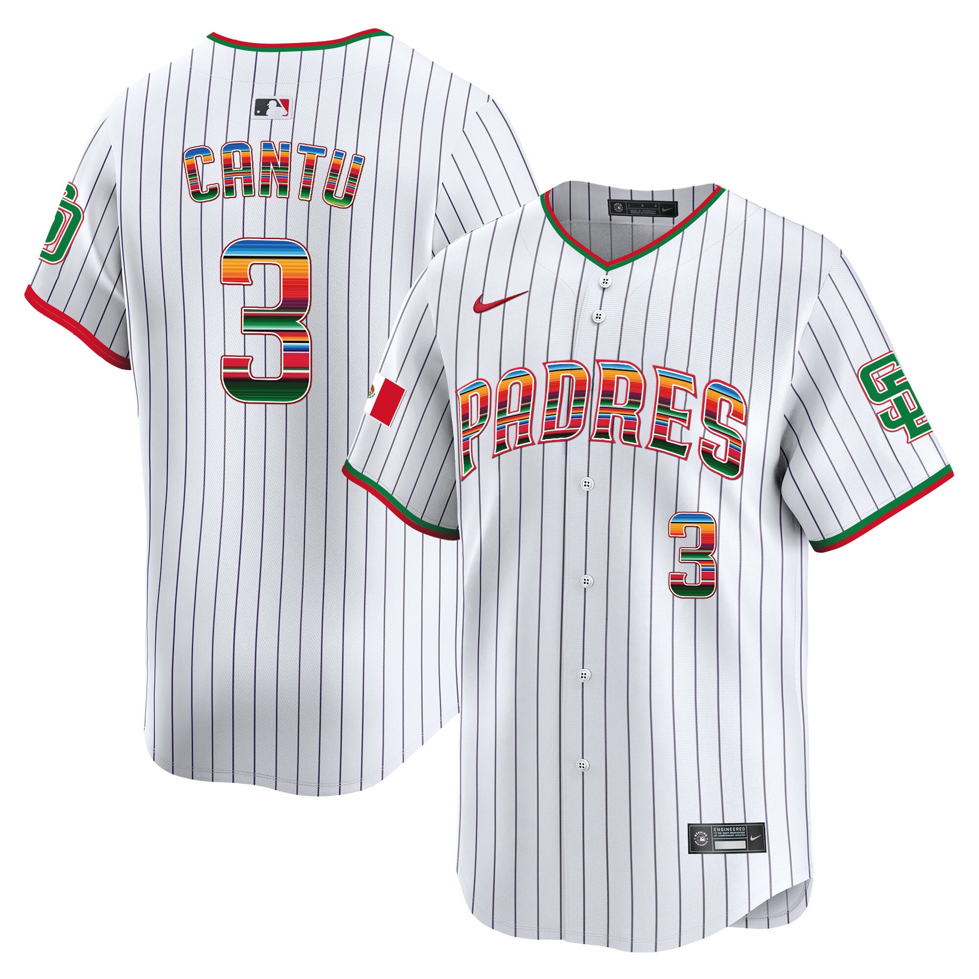 Men's San Diego Padres Mexico Premier Limited Jersey - All Stitched - Image 23