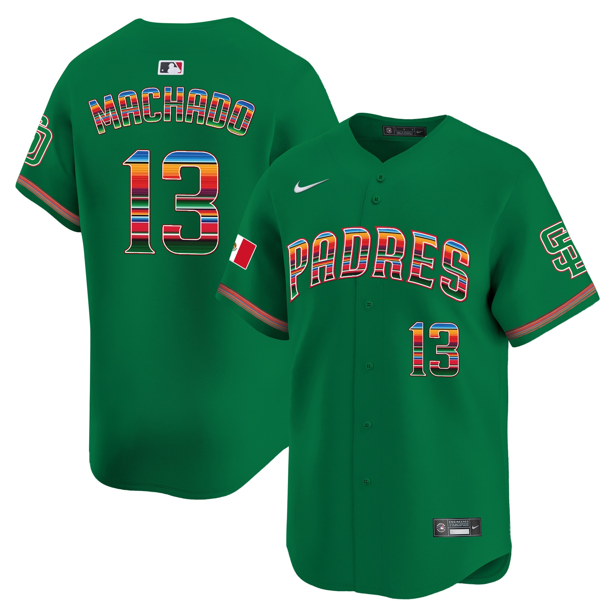 Men's San Diego Padres Mexico Premier Limited Jersey - All Stitched - Image 26