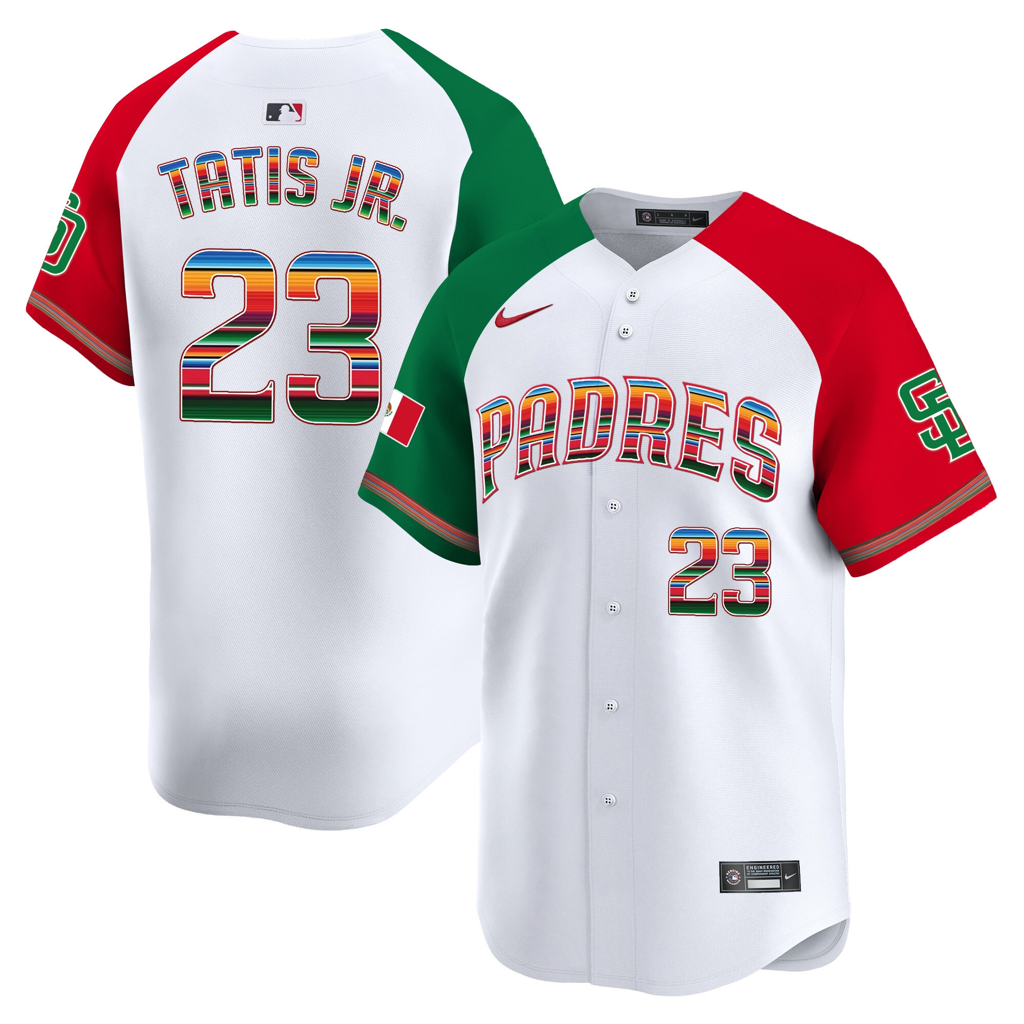 Men's San Diego Padres Mexico Premier Limited Jersey - All Stitched - Image 33