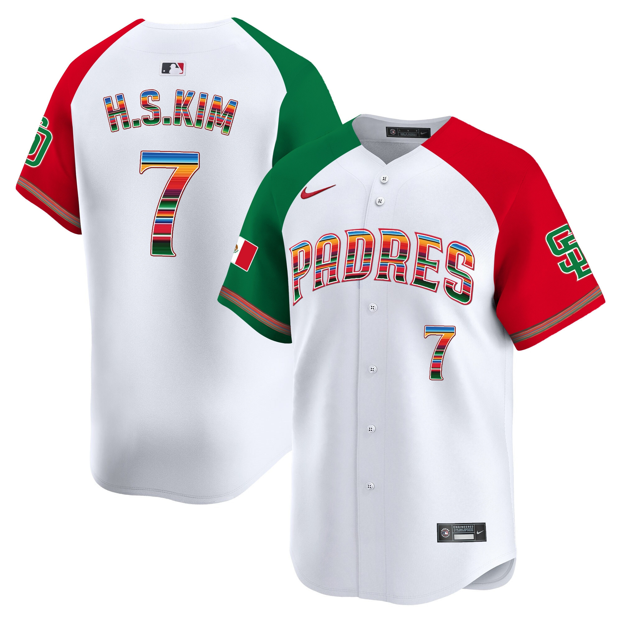 Men's San Diego Padres Mexico Premier Limited Jersey - All Stitched - Image 37