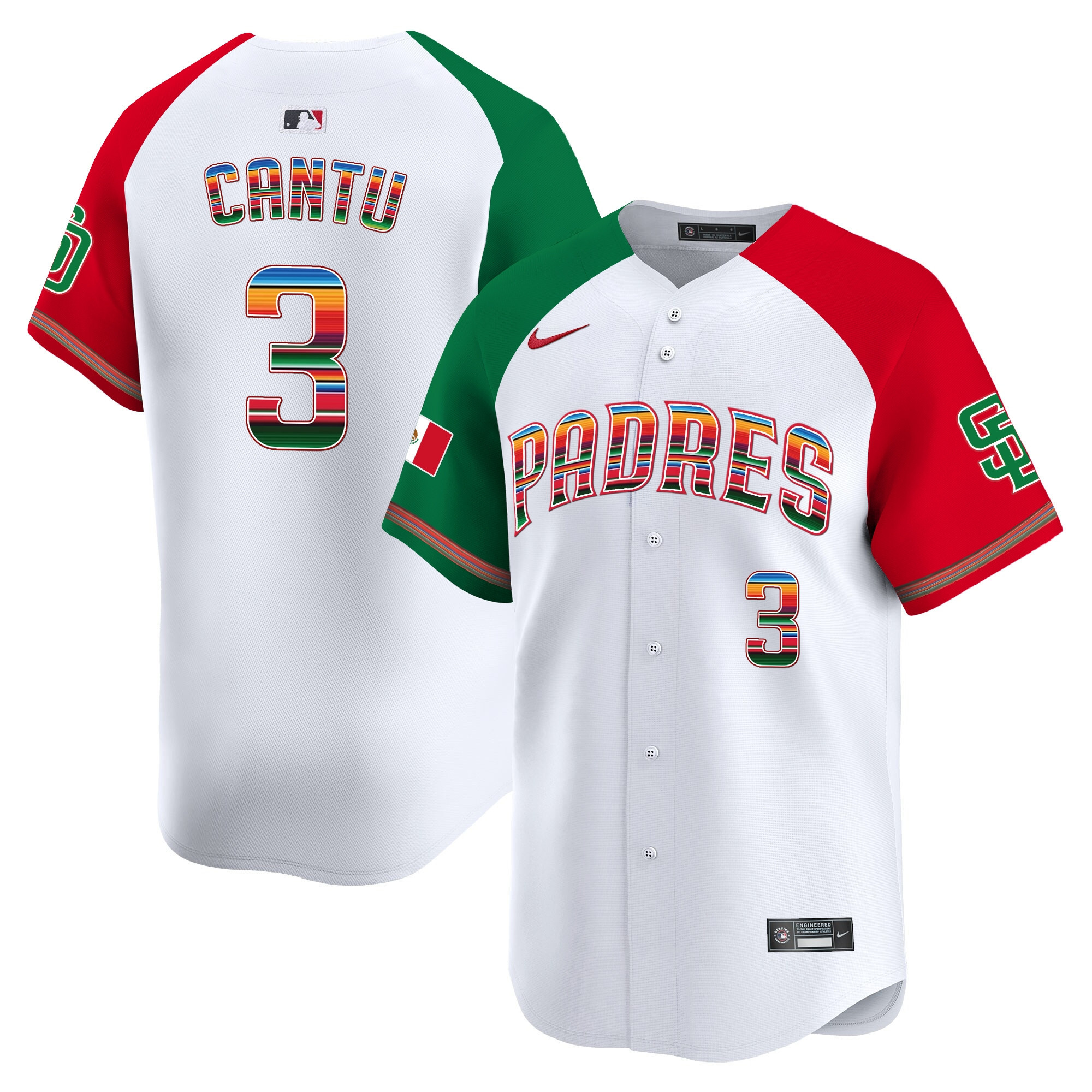 Men's San Diego Padres Mexico Premier Limited Jersey - All Stitched - Image 39
