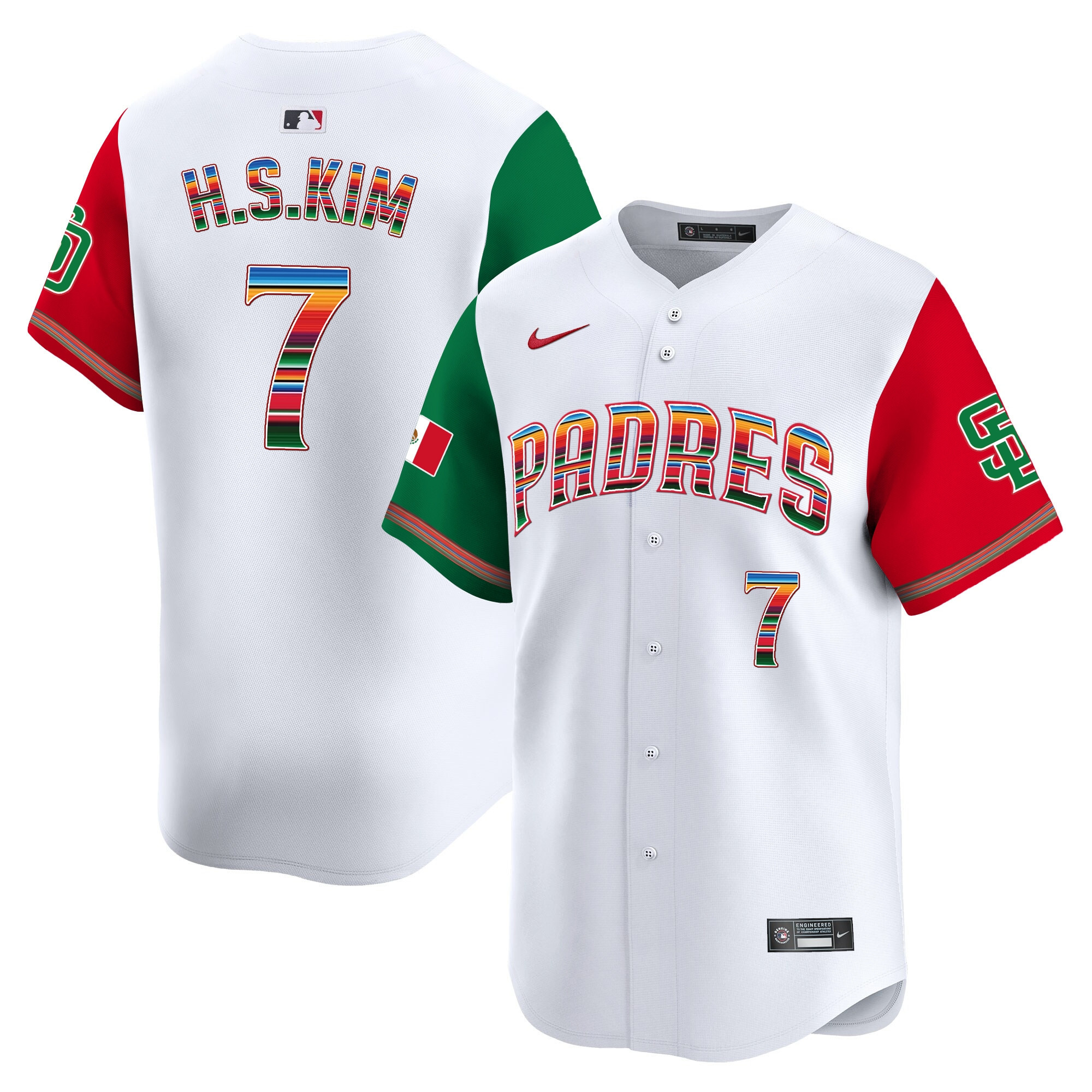 Men's San Diego Padres Mexico Premier Limited Jersey - All Stitched - Image 45