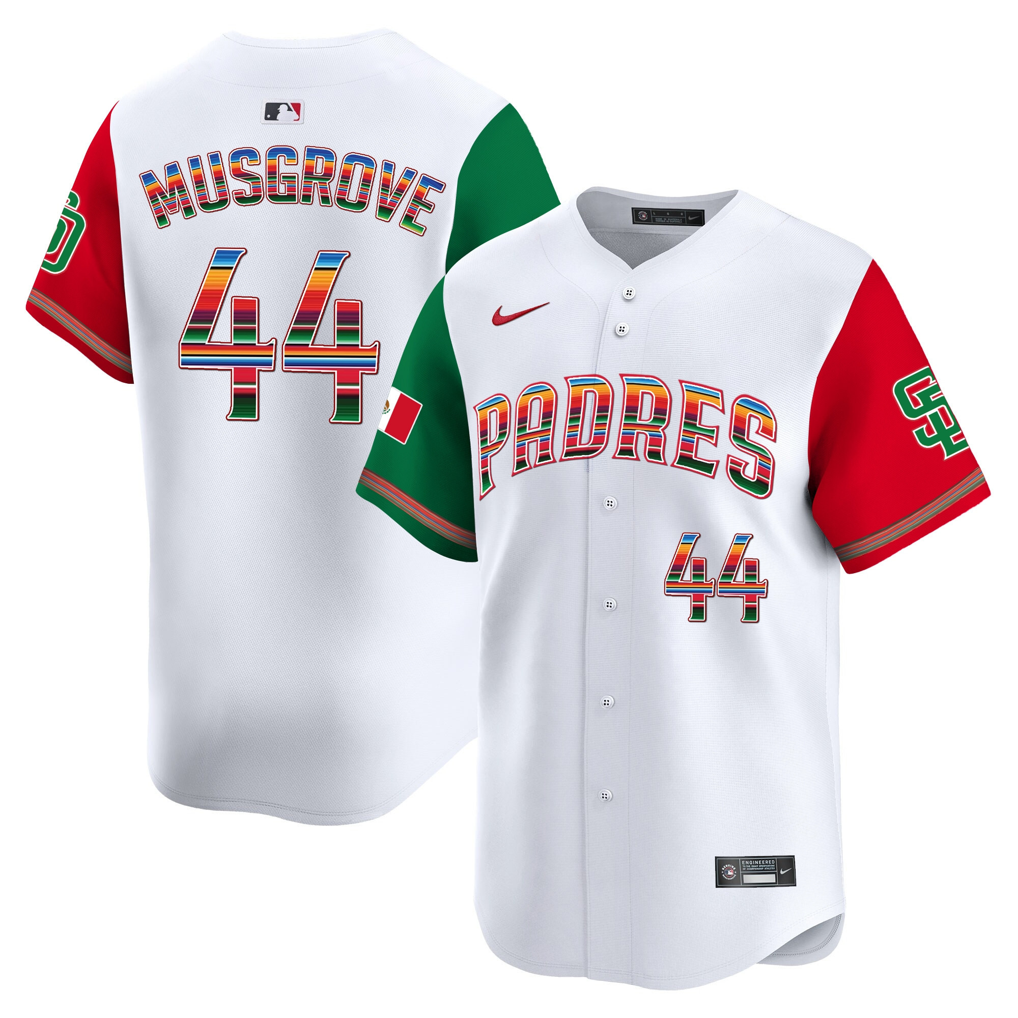 Men's San Diego Padres Mexico Premier Limited Jersey - All Stitched - Image 46