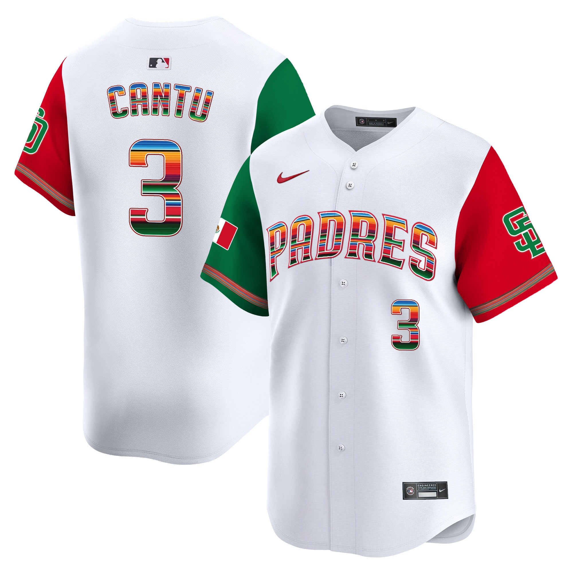 Men's San Diego Padres Mexico Premier Limited Jersey - All Stitched - Image 47