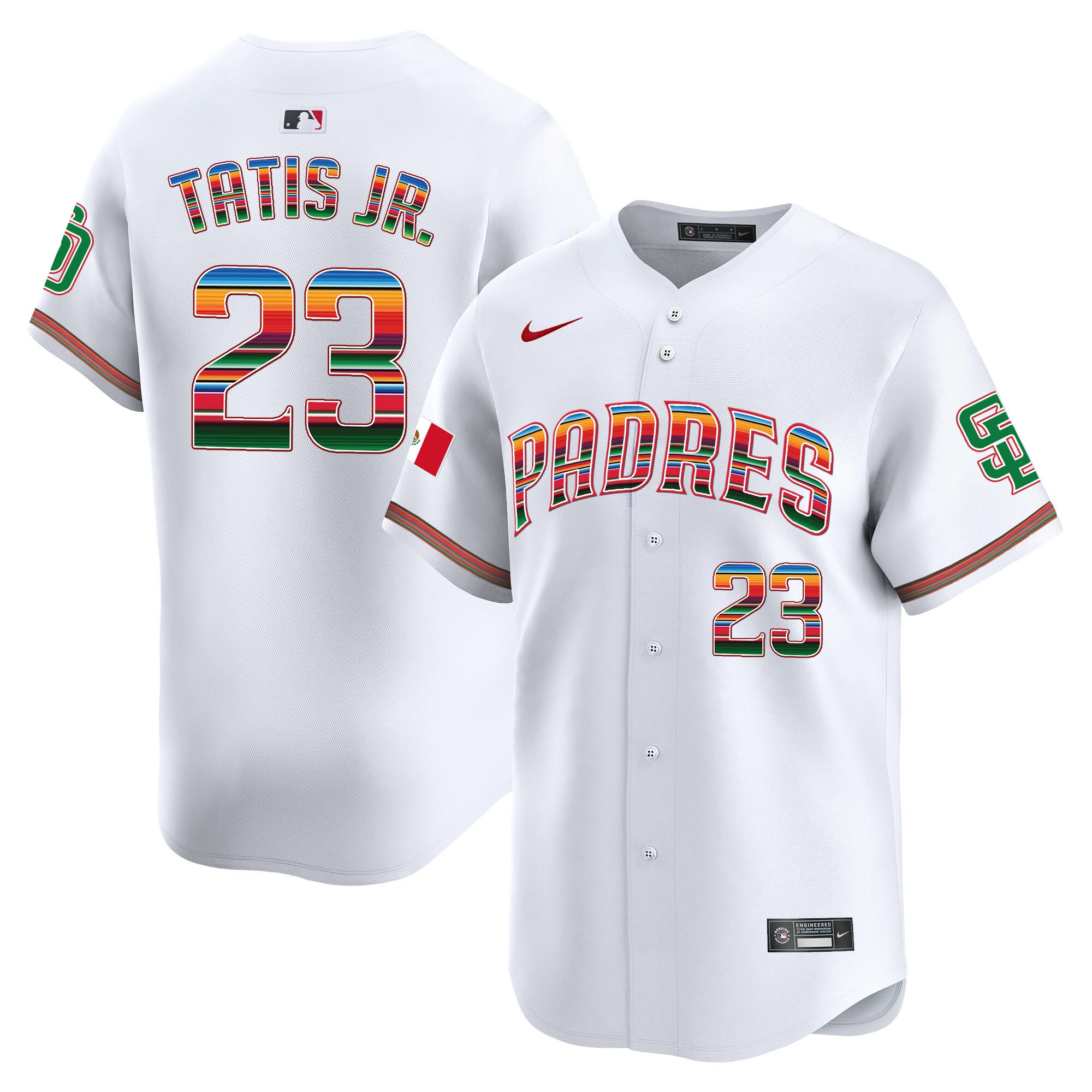 Men's San Diego Padres Mexico Premier Limited Jersey - All Stitched