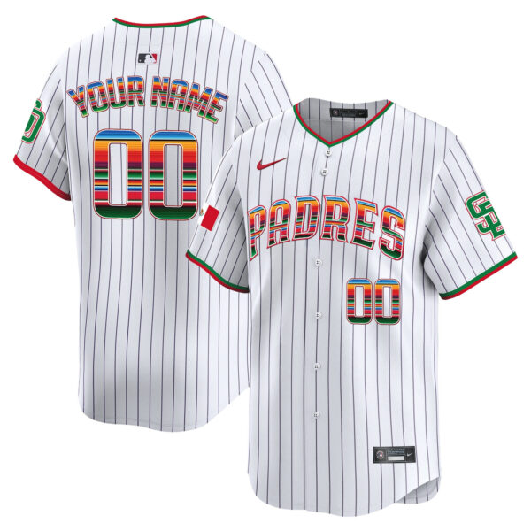San Diego Padres Mexico Premier Limited Custom Jersey - All Stitched - Image 3