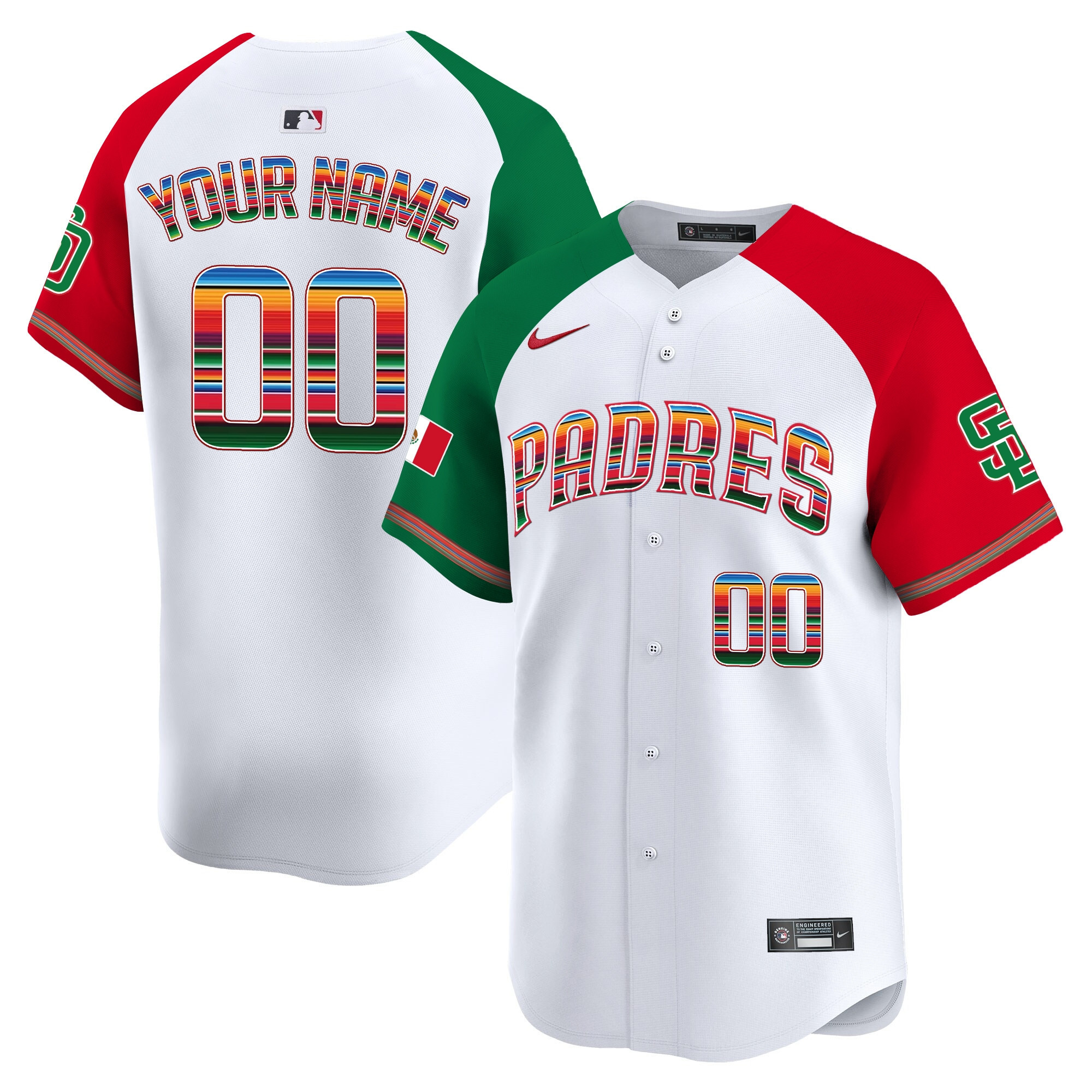 San Diego Padres Mexico Premier Limited Custom Jersey - All Stitched - Image 5