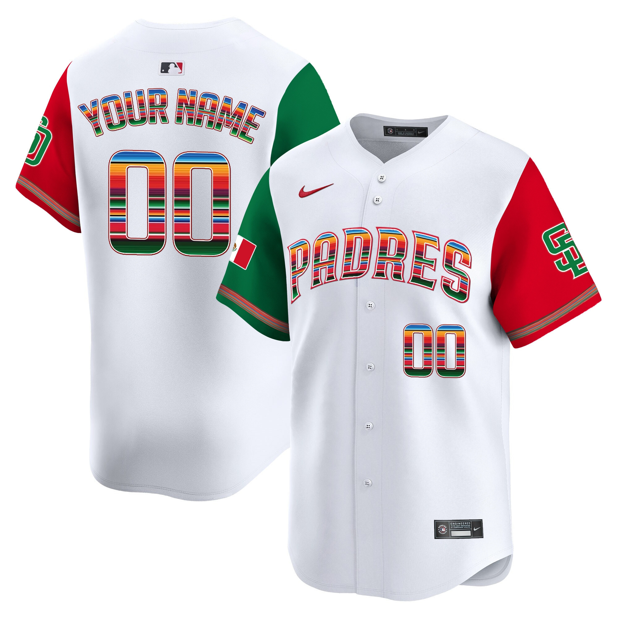 San Diego Padres Mexico Premier Limited Custom Jersey - All Stitched - Image 6