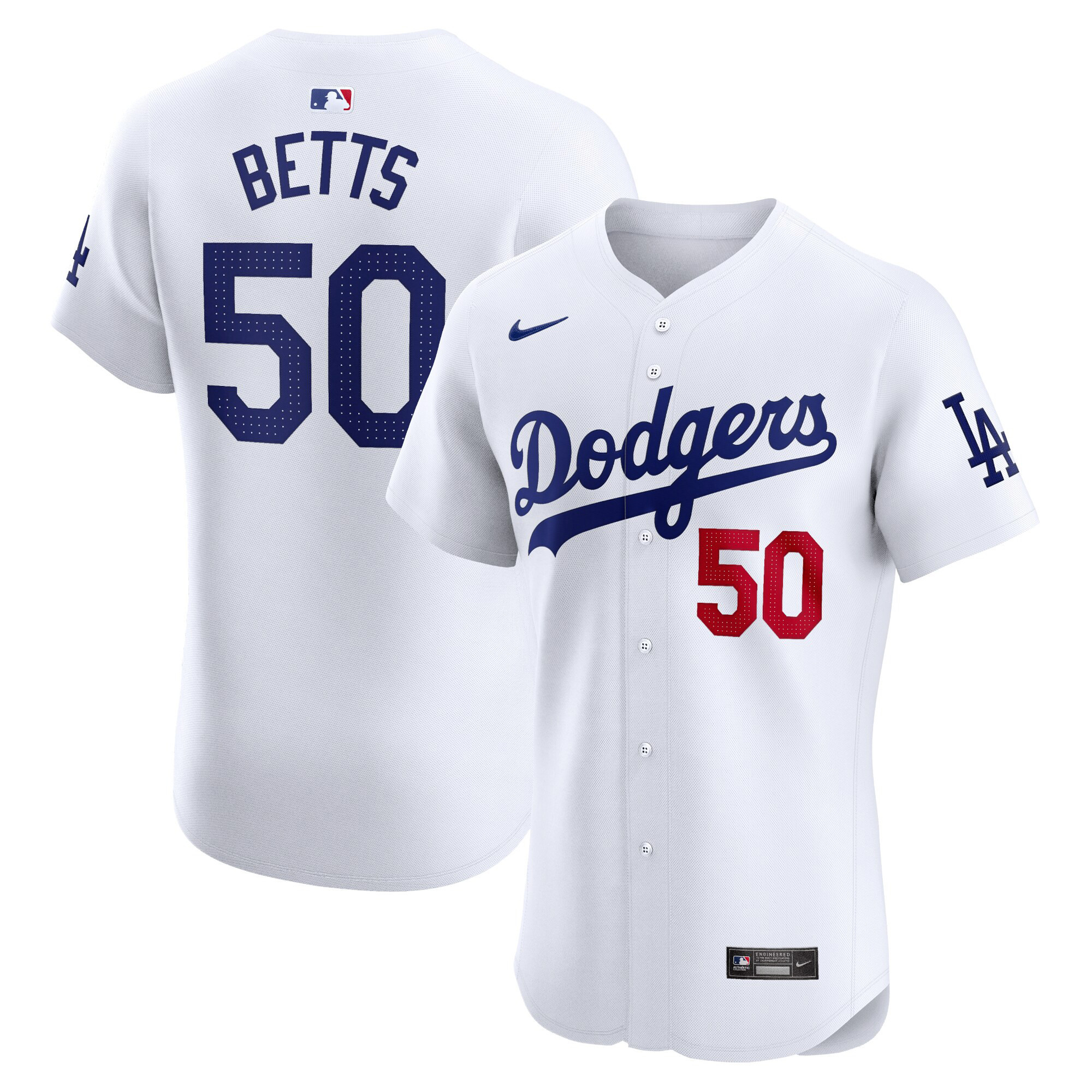 Men's Los Angeles Dodgers Premier Elite Jersey - All Stitched - Image 3