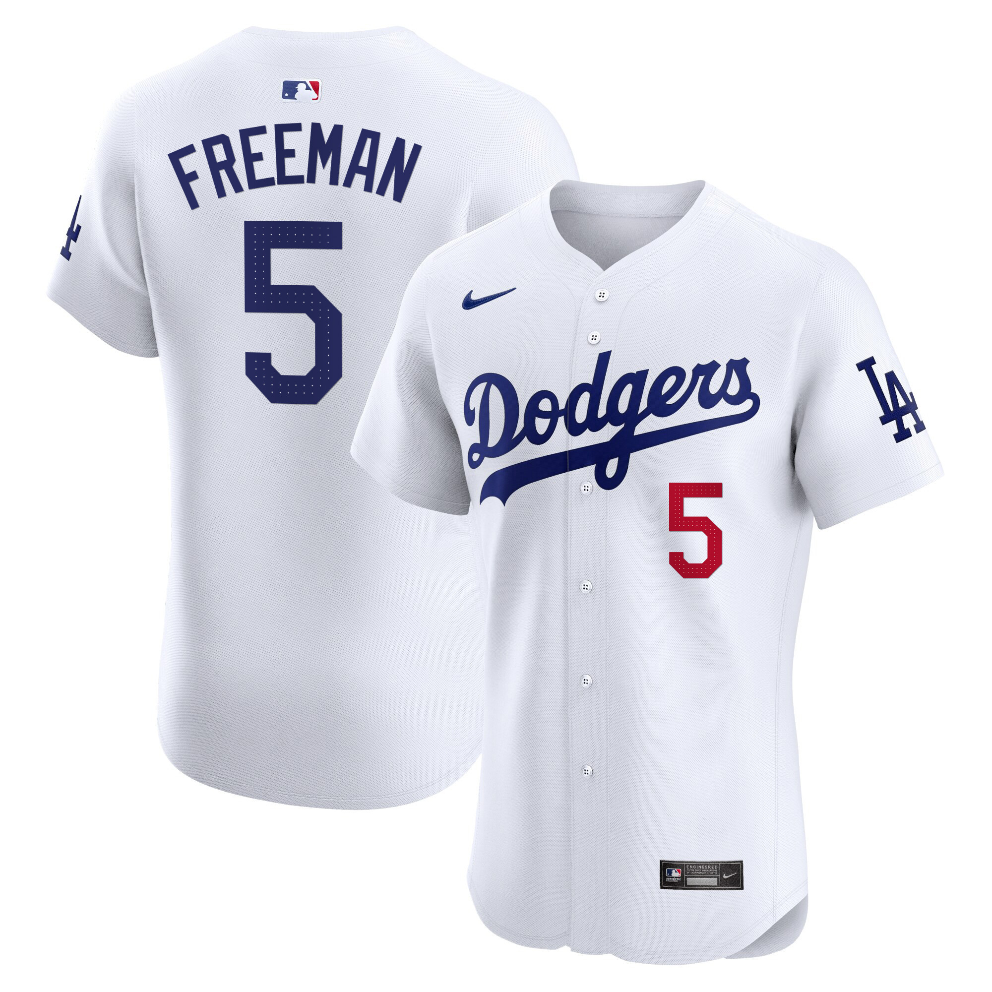 Men's Los Angeles Dodgers Premier Elite Jersey - All Stitched - Image 2