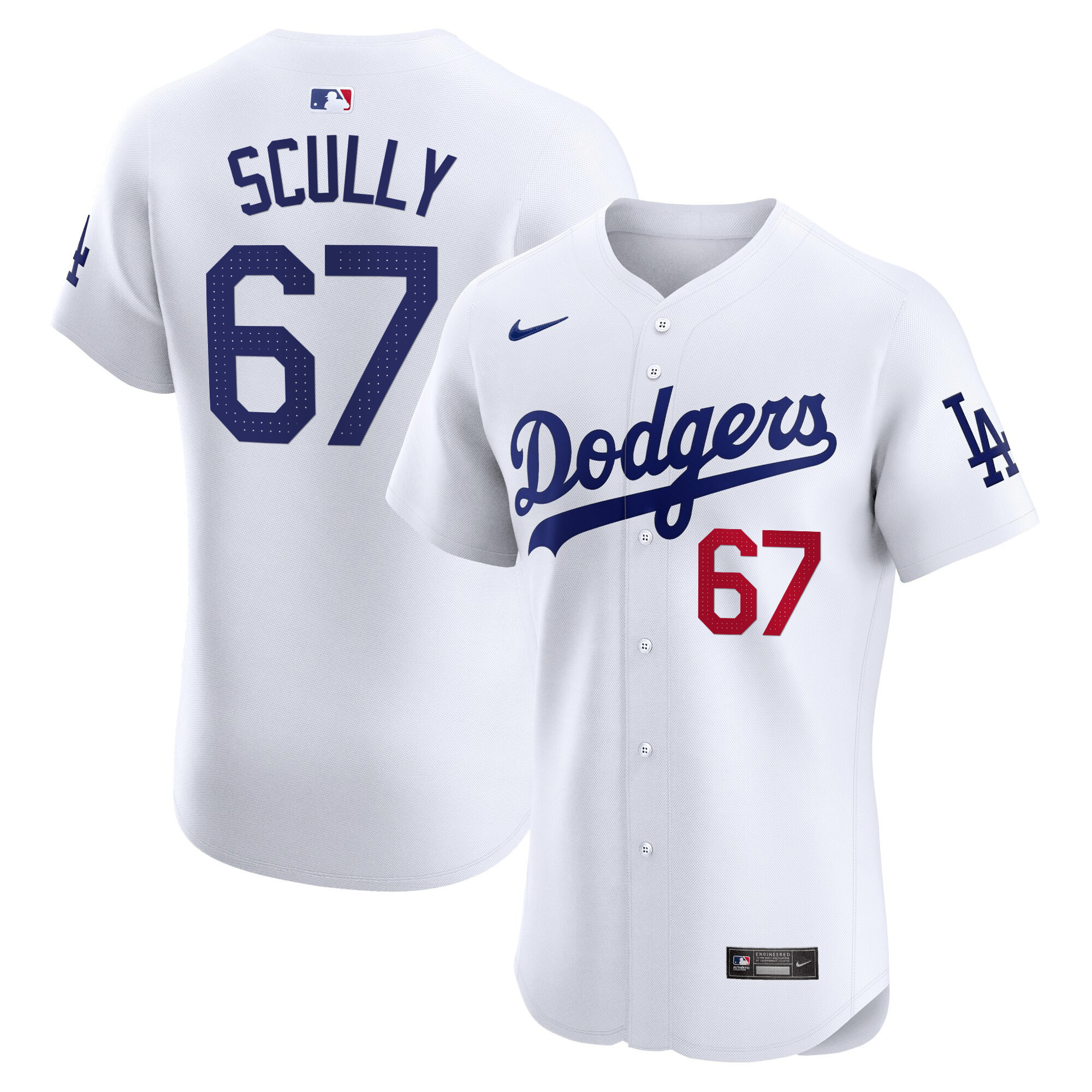 Men's Los Angeles Dodgers Premier Elite Jersey - All Stitched - Image 4