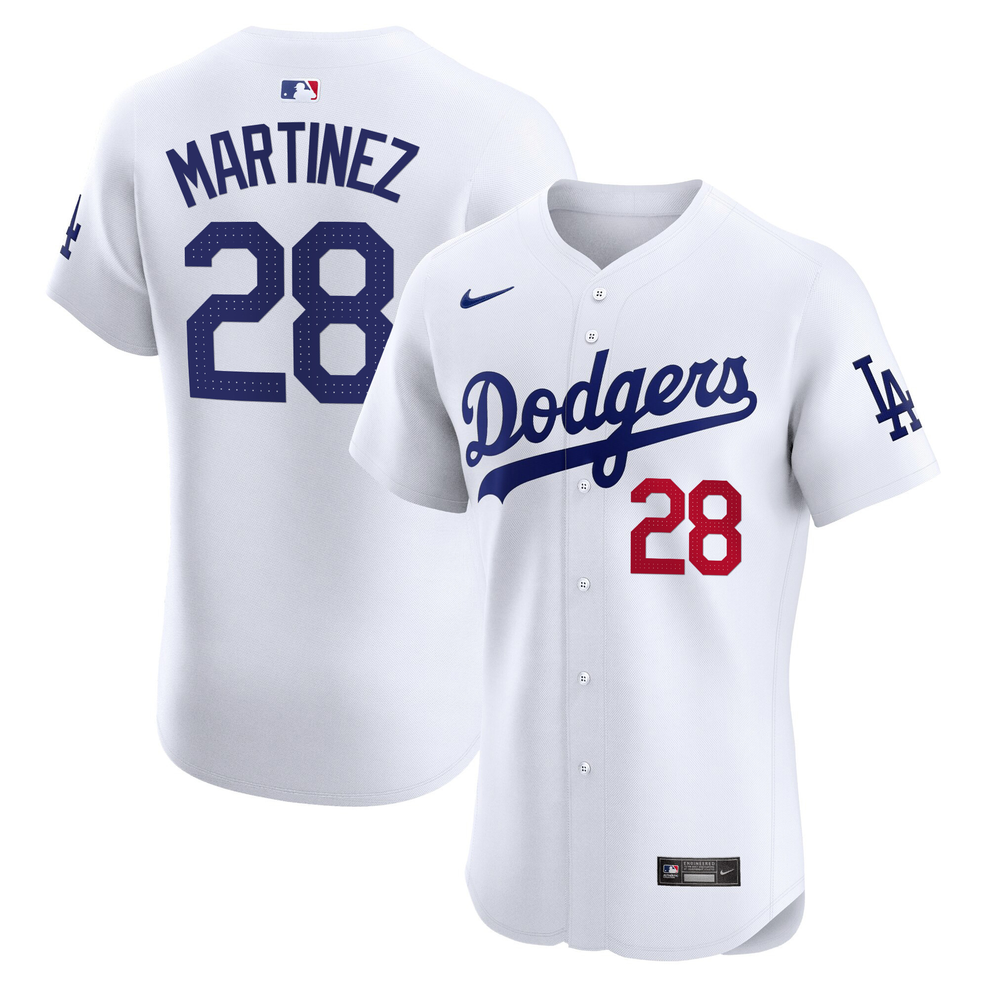 Men's Los Angeles Dodgers Premier Elite Jersey - All Stitched - Image 6