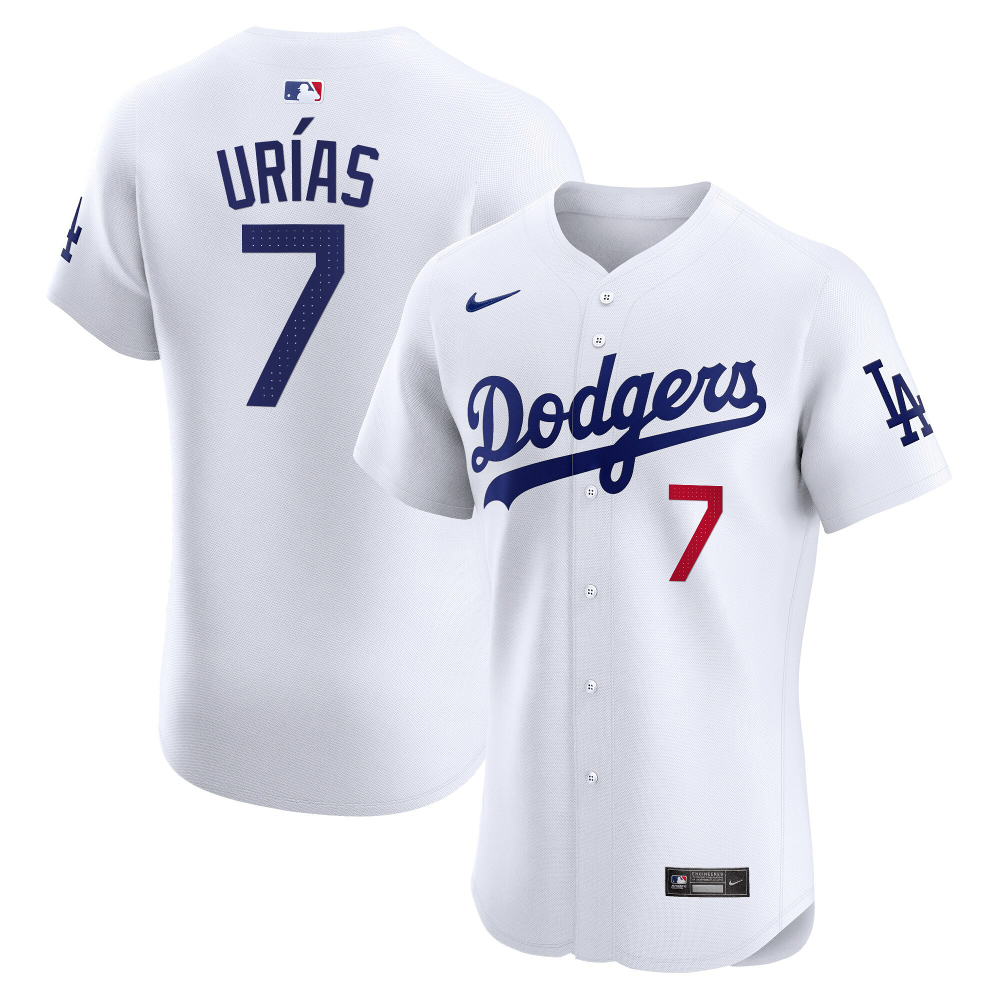 Men's Los Angeles Dodgers Premier Elite Jersey - All Stitched - Image 9