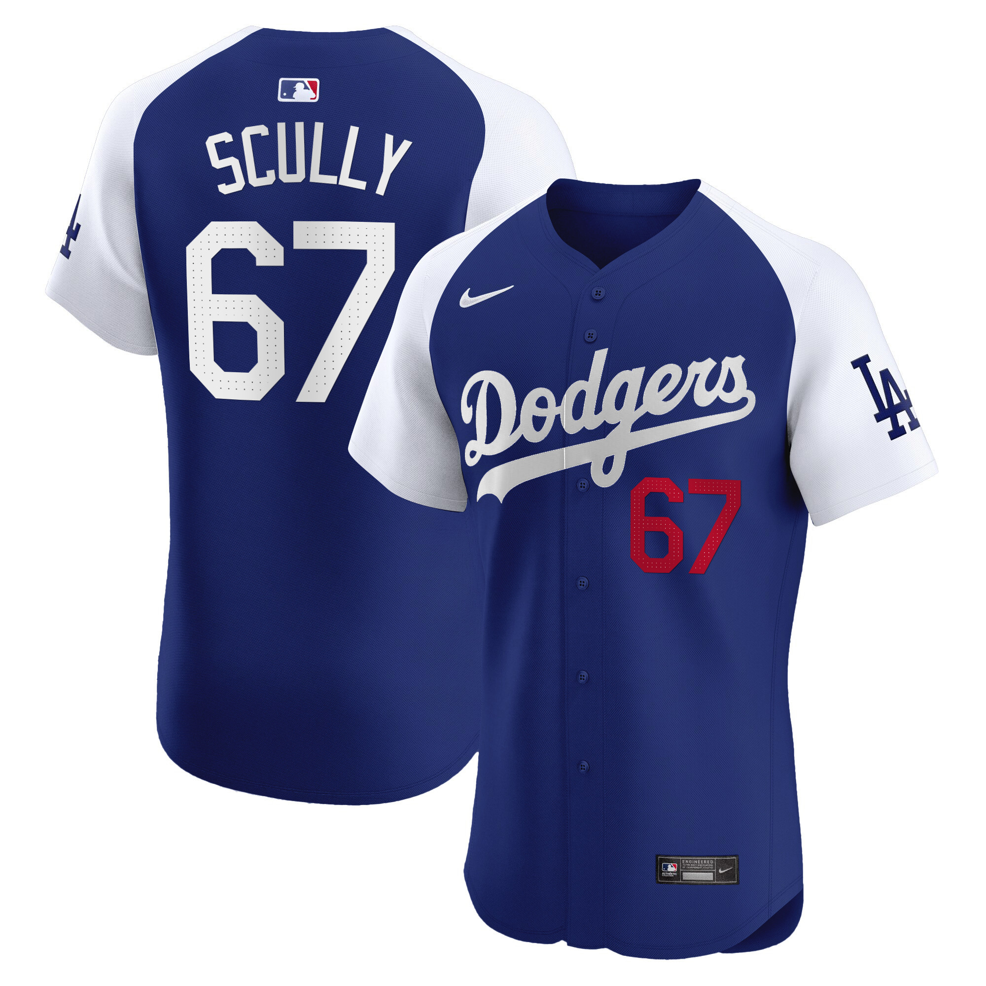Men's Los Angeles Dodgers Premier Elite Jersey - All Stitched - Image 34