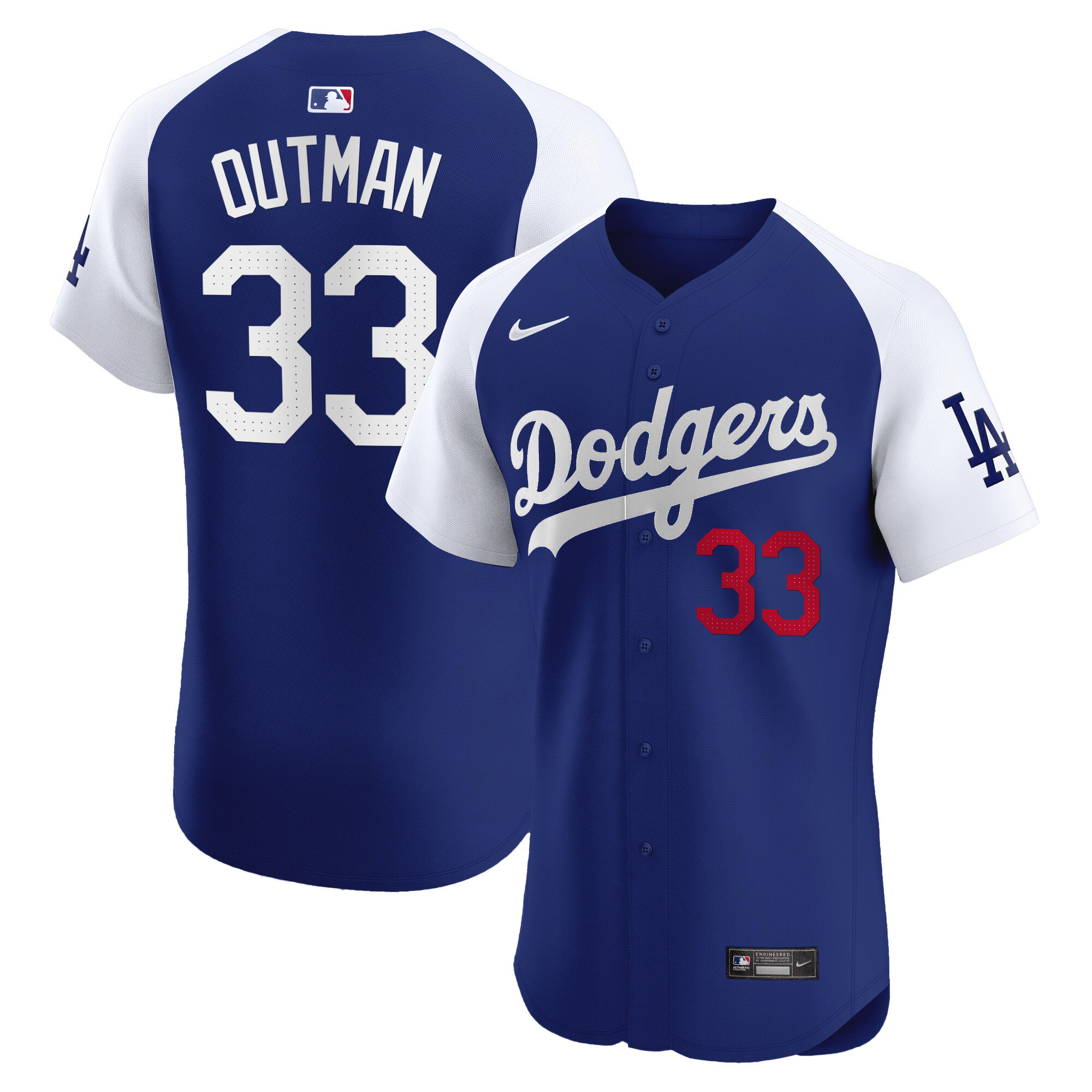 Men's Los Angeles Dodgers Premier Elite Jersey - All Stitched - Image 38