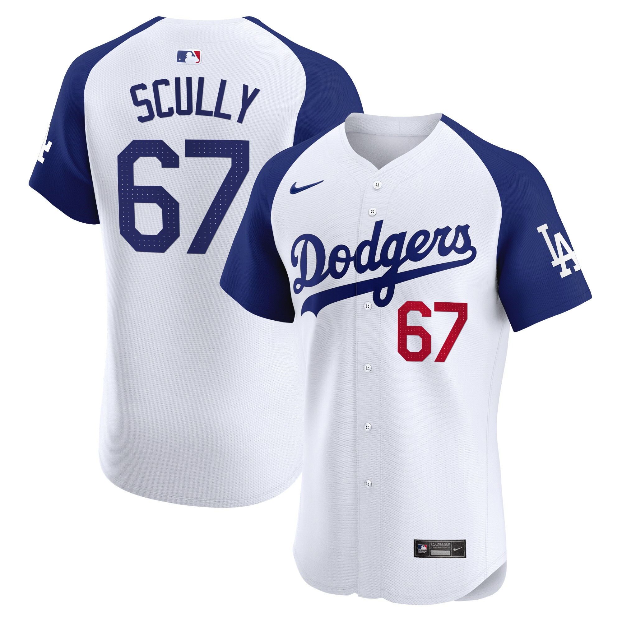 Men's Los Angeles Dodgers Premier Elite Jersey - All Stitched - Image 24