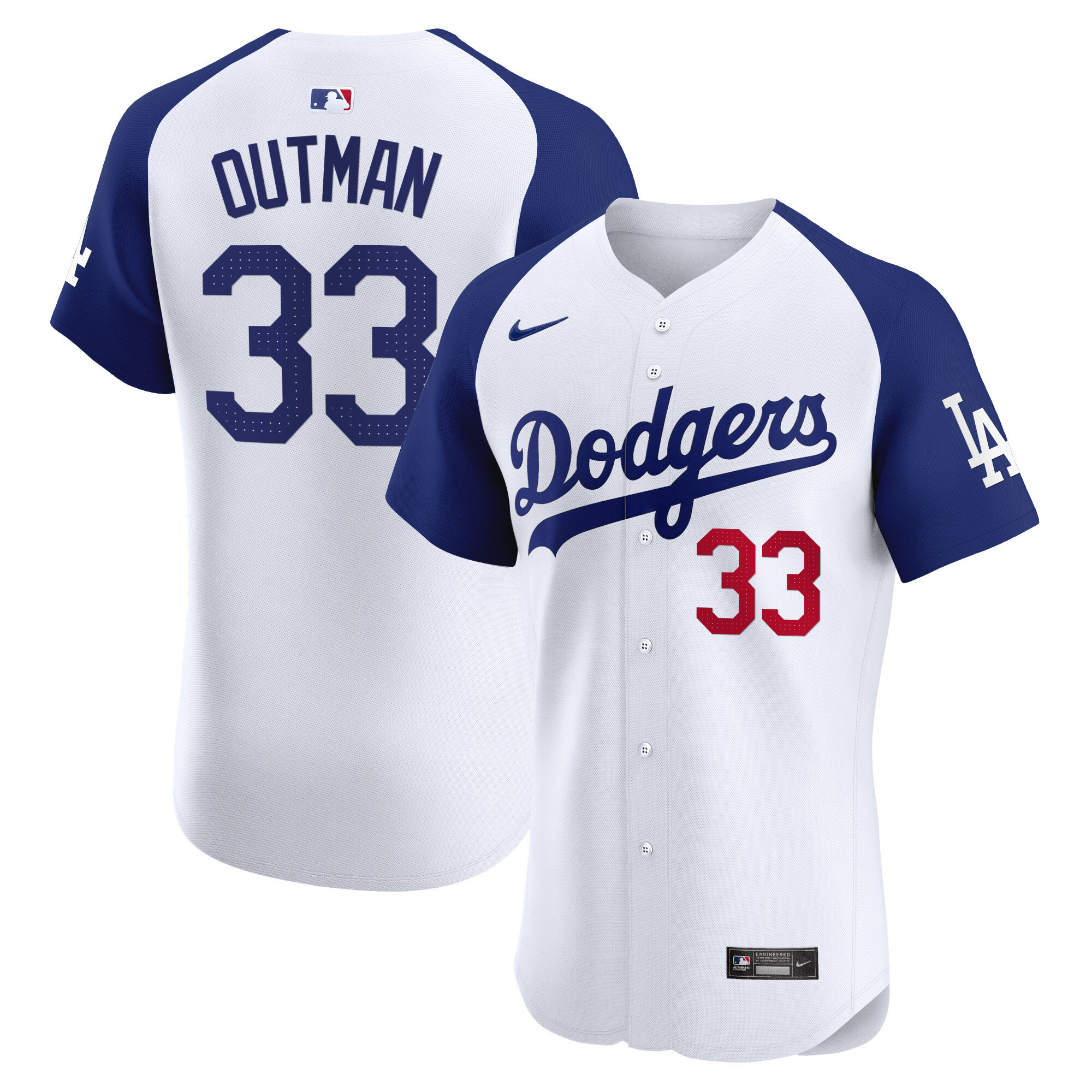 Men's Los Angeles Dodgers Premier Elite Jersey - All Stitched - Image 28