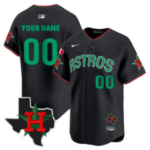 Astros Mexico Texas Patch Vapor Premier Limited Custom Jersey V3 - All Stitched