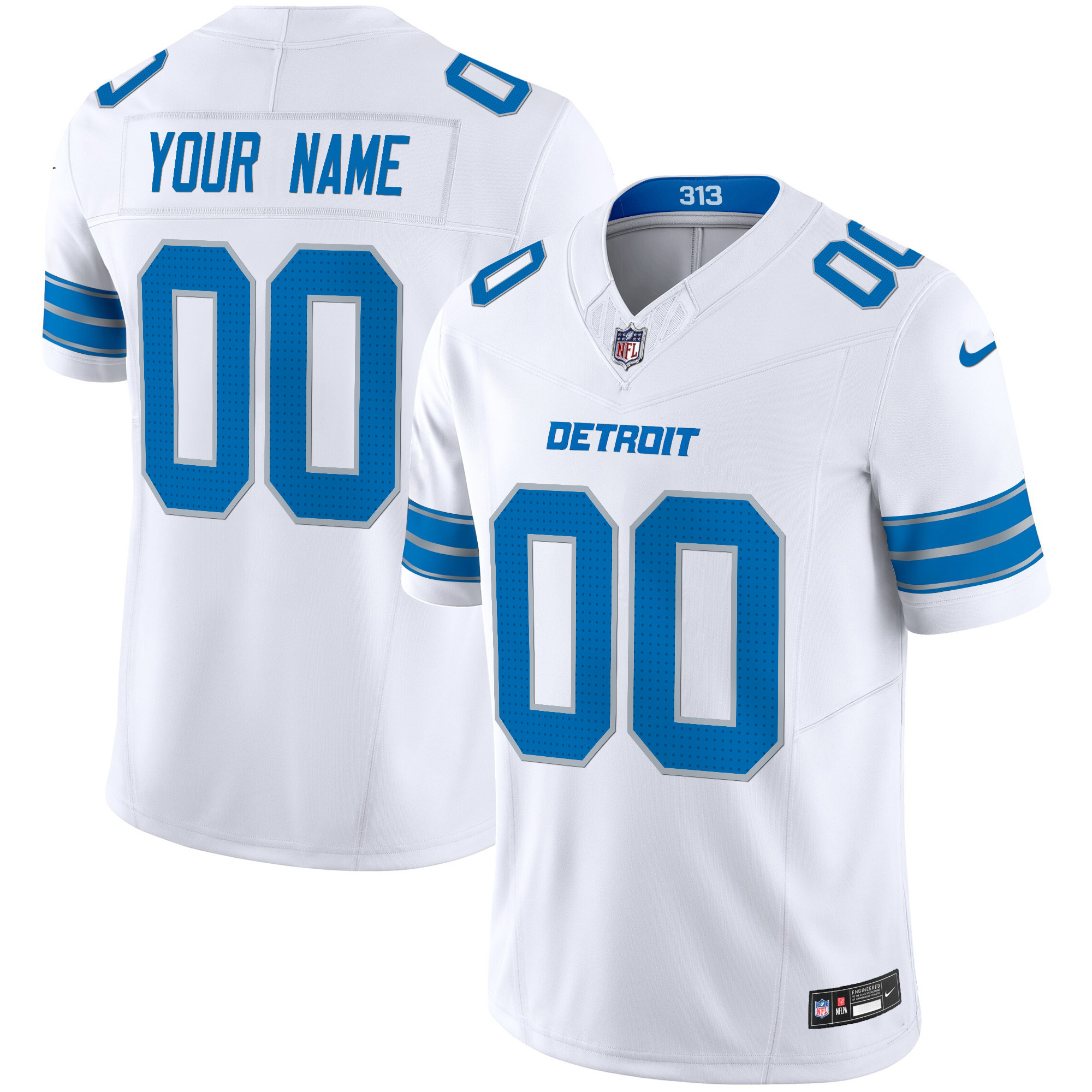 Detroit Lions 2024 Vapor Limited Custom Jersey - All Stitched - Image 3