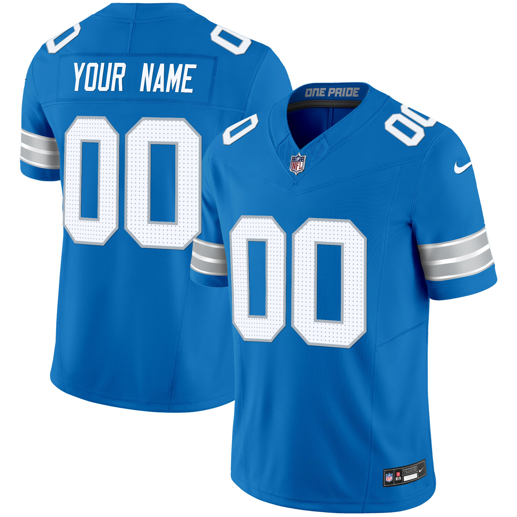 Detroit Lions 2024 Vapor Limited Custom Jersey - All Stitched - Image 4