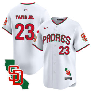 Men's Padres Mexico California Patch Vapor Premier Limited Jersey V4 – All Stitched