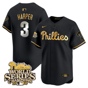 Men's Phillies 2008 World Series Champions Patch Vapor Premier Limited Jersey - All Stitched
