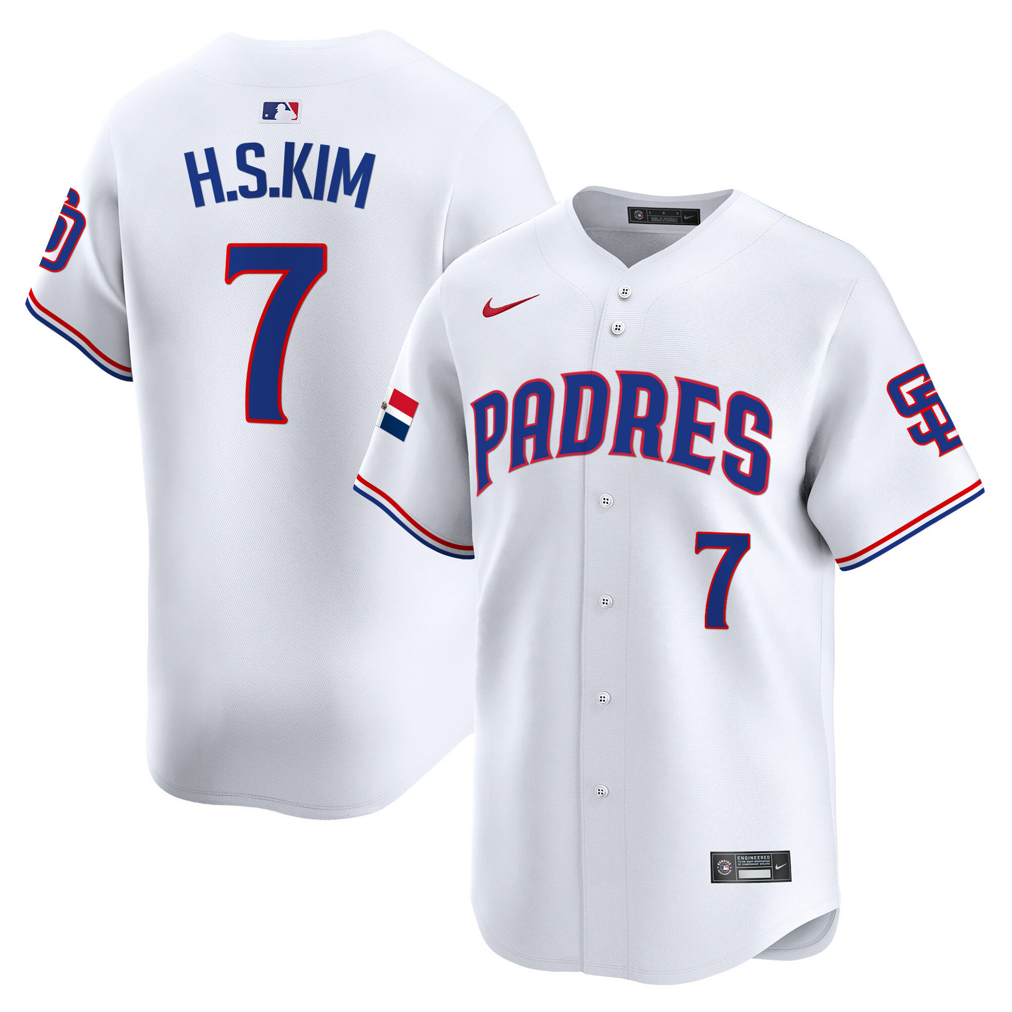 Men's Padres Dominican Republic Vapor Premier Limited Jersey - All Stitched - Image 11