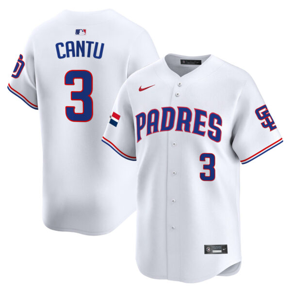 Men's Padres Dominican Republic Vapor Premier Limited Jersey - All Stitched - Image 13