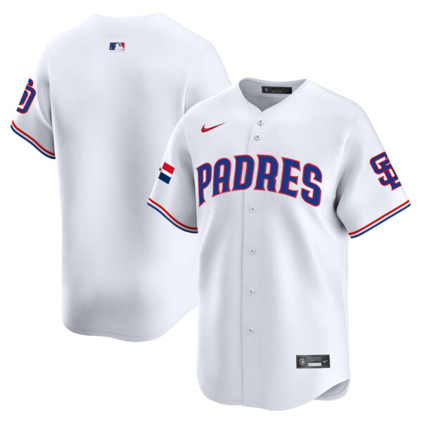 Men's Padres Dominican Republic Vapor Premier Limited Jersey - All Stitched - Image 14
