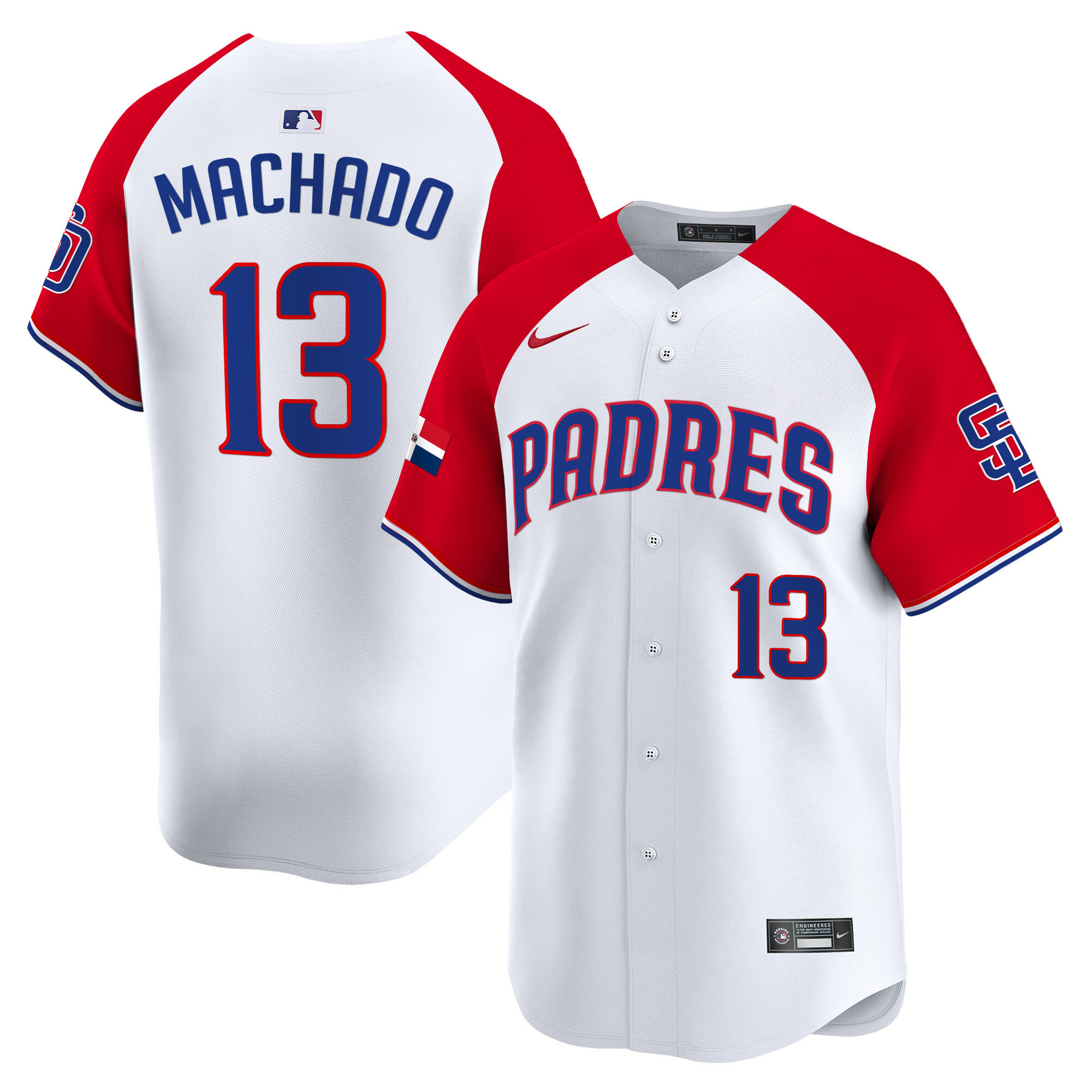 Men's Padres Dominican Republic Vapor Premier Limited Jersey - All Stitched - Image 15