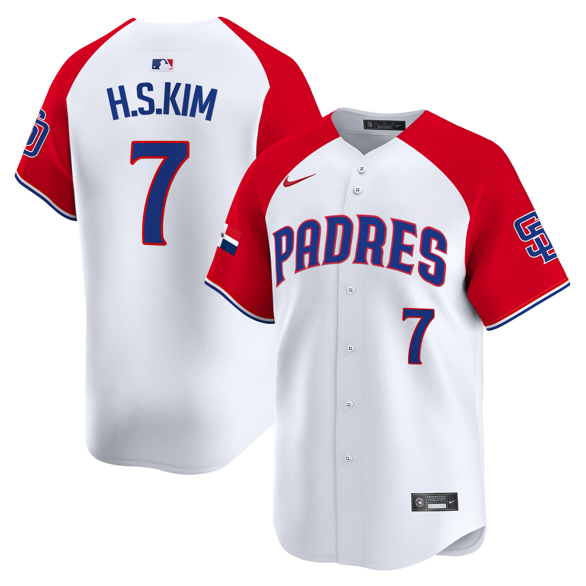 Men's Padres Dominican Republic Vapor Premier Limited Jersey - All Stitched - Image 18