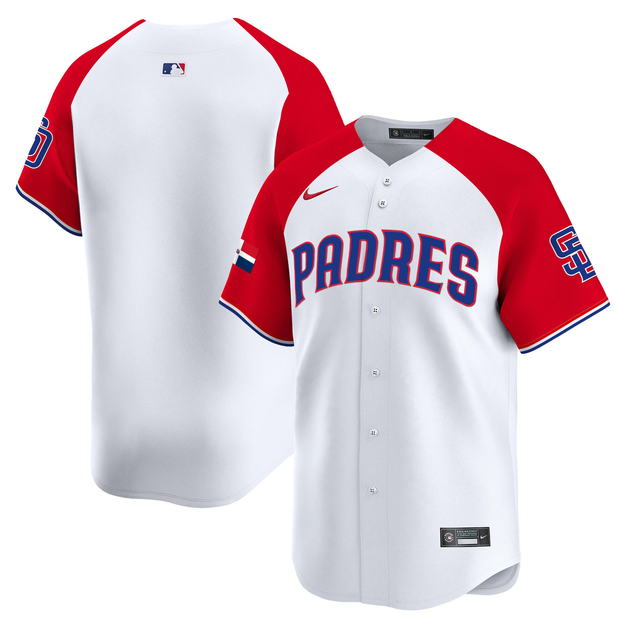 Men's Padres Dominican Republic Vapor Premier Limited Jersey - All Stitched - Image 21