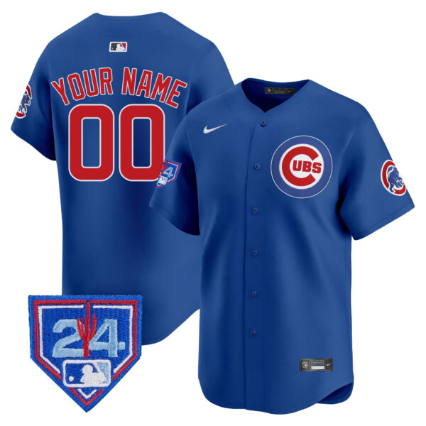 Chicago Cubs 2024 Spring Training Patch Vapor Premier Limited Custom Jersey - All Stitched - Image 4
