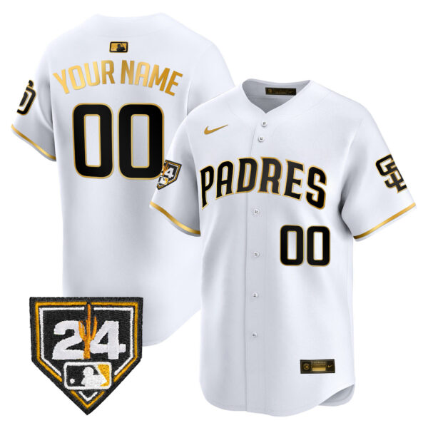Padres 2024 Spring Training Patch Vapor Premier Limited Custom Jersey - All Stitched - Image 2